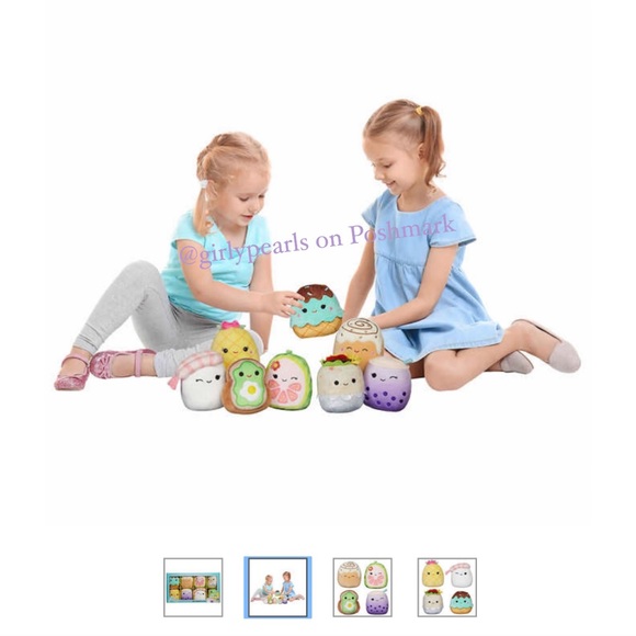 8 Mini Squishmallows 5" NEW Boba/ Bubble Tea, Sushi, Burrito, Avocado Toast - Picture 2 of 4